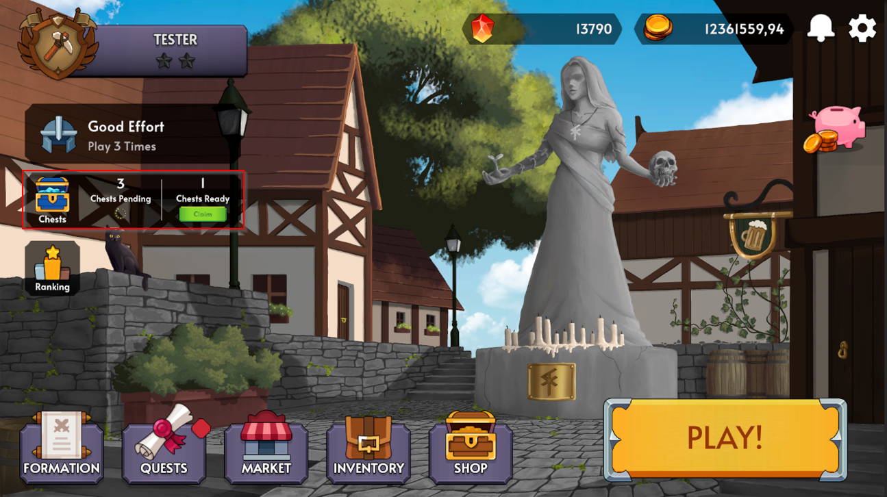 Main Menu Claim Chests